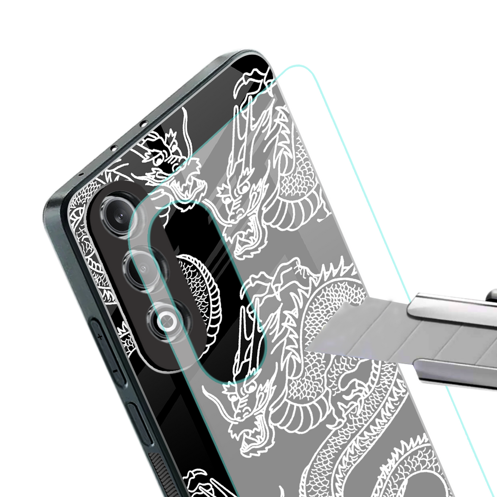 dragons back phone cover | glass case for oneplus nord ce 4