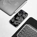 dragons back phone cover | glass case for iphone 16 plus