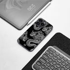 dragons back phone cover | glass case for iphone 15 pro max