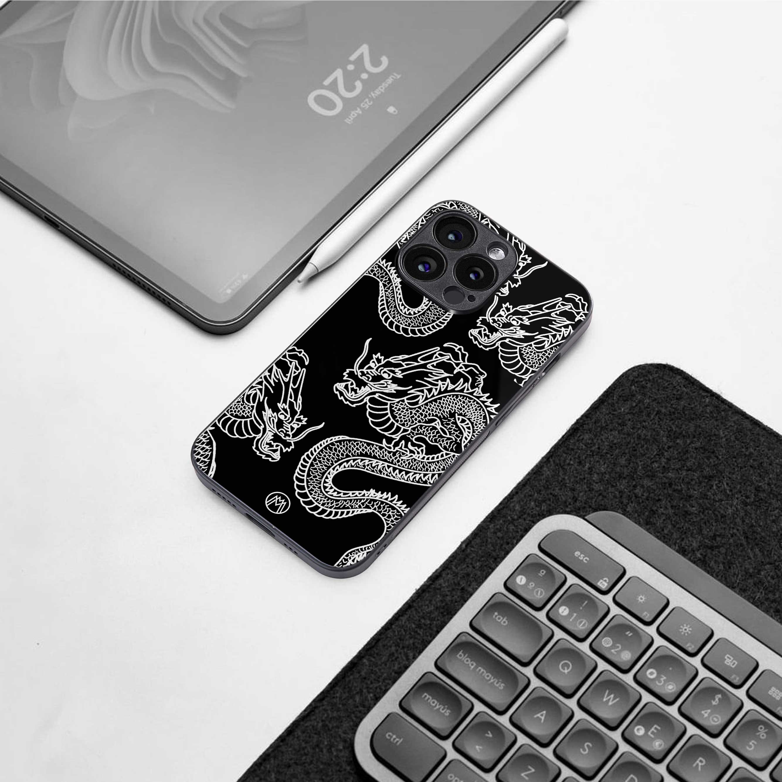 dragons back phone cover | glass case for iphone 14 pro max