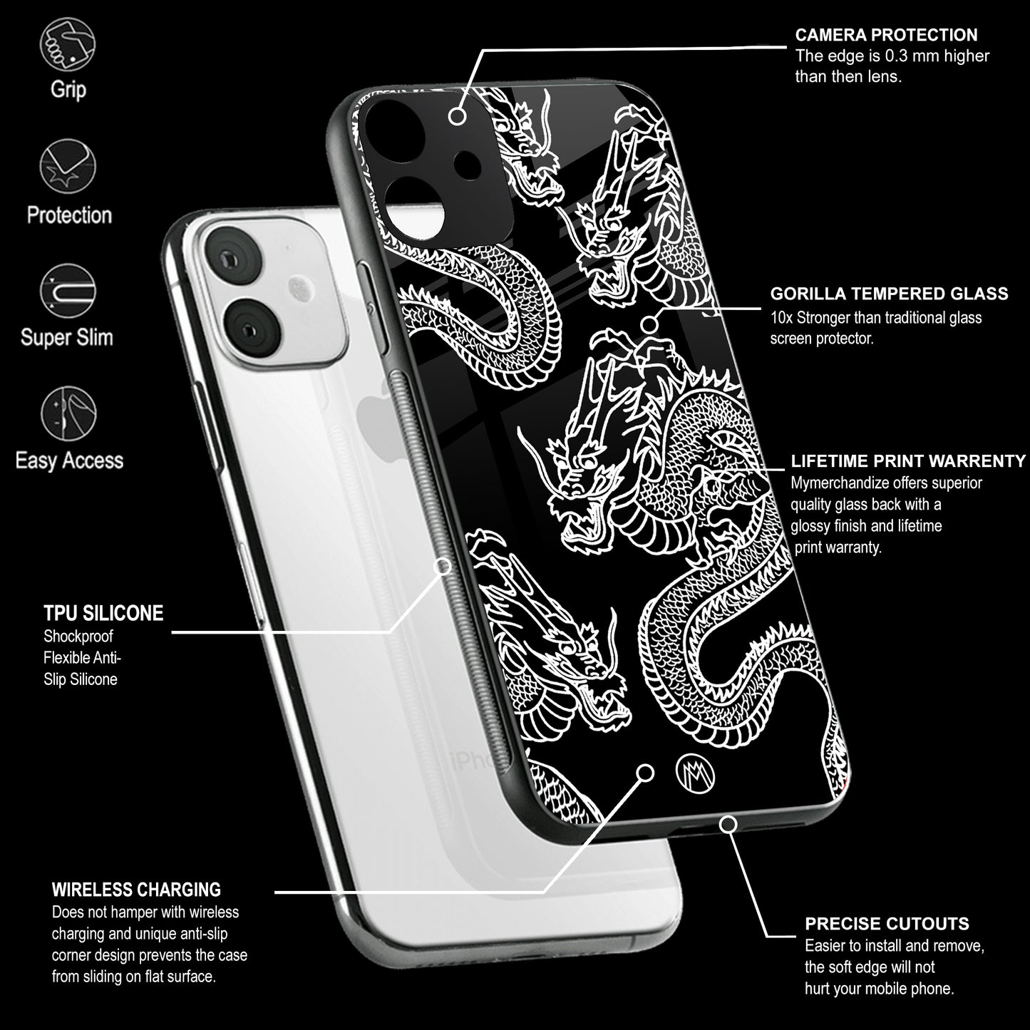 Dragons Phone Cover | Glass Case