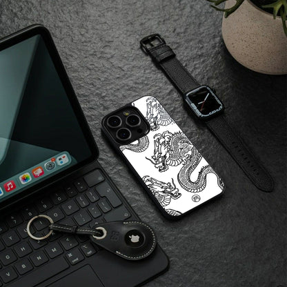 dragons lite back phone cover | glass case for iphone 16 pro max