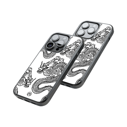 Protective Glass Back Phone Case Compatible with iPhone, Samsung, OnePlus, Pixel & More