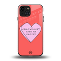drake wouldn't treat me like this back phone cover | glass case for iphone 13 mini