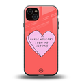 drake wouldn't treat me like this back phone cover | glass case for iphone 15 plus