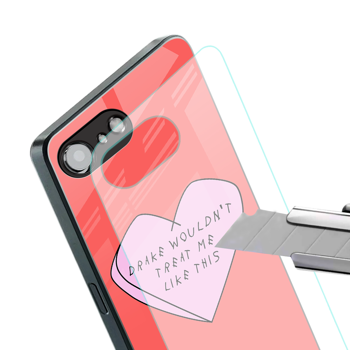 drake wouldn't treat me like this back phone cover | glass case for iphone 16e