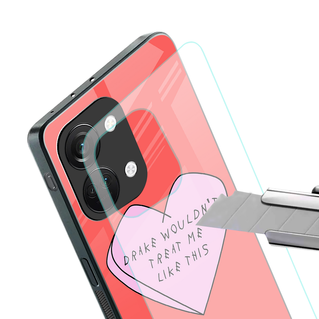 drake wouldn't treat me like this back phone cover | glass case for oneplus nord 3