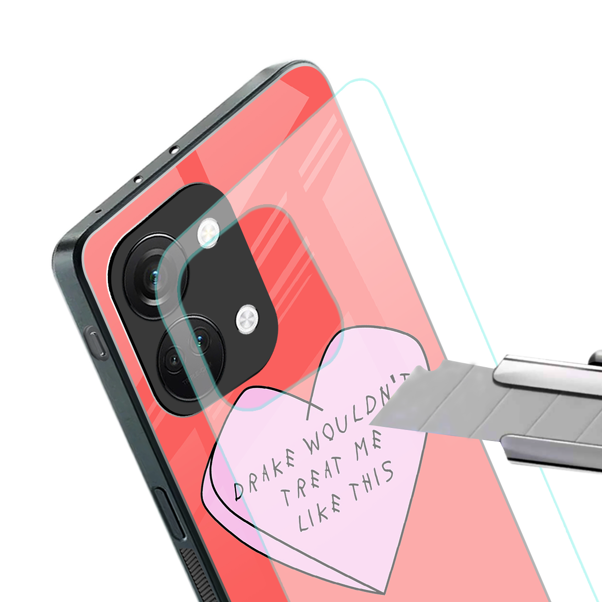 drake wouldn't treat me like this back phone cover | glass case for oneplus nord 3