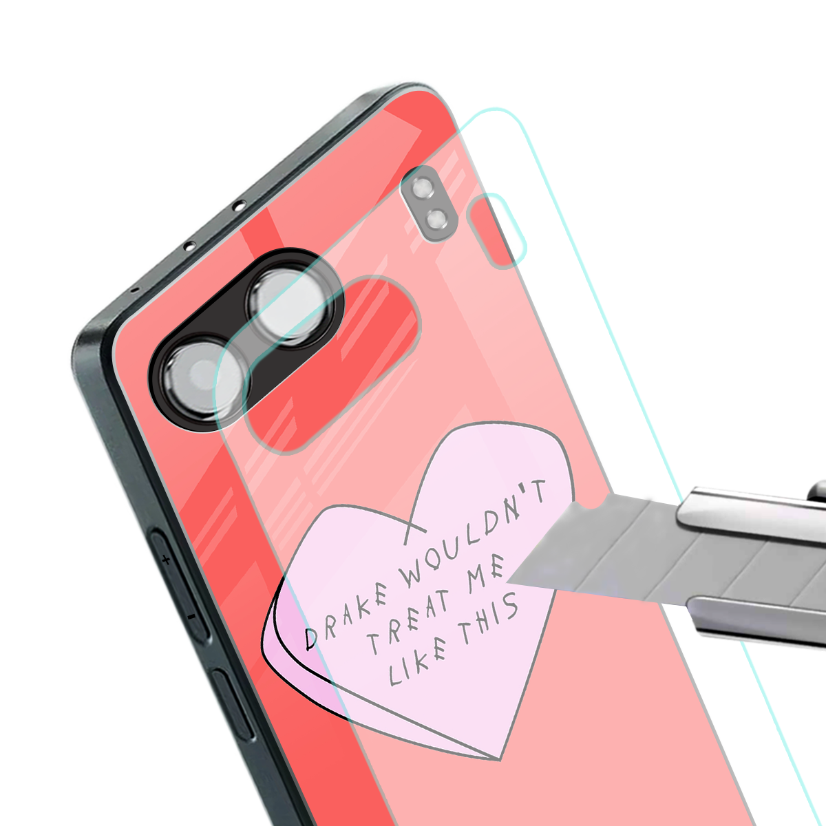 drake wouldn't treat me like this back phone cover | glass case for oneplus nord 4