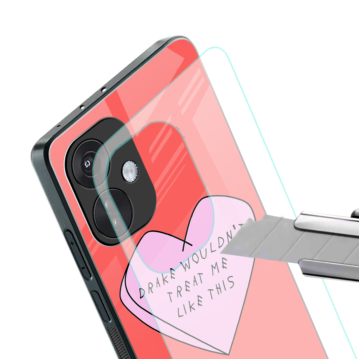 drake wouldn't treat me like this back phone cover | glass case for oneplus nord ce 3