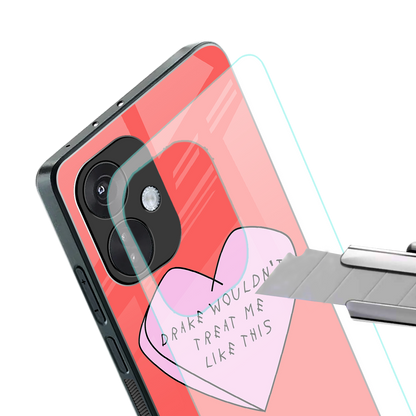drake wouldn't treat me like this back phone cover | glass case for oneplus nord ce 3