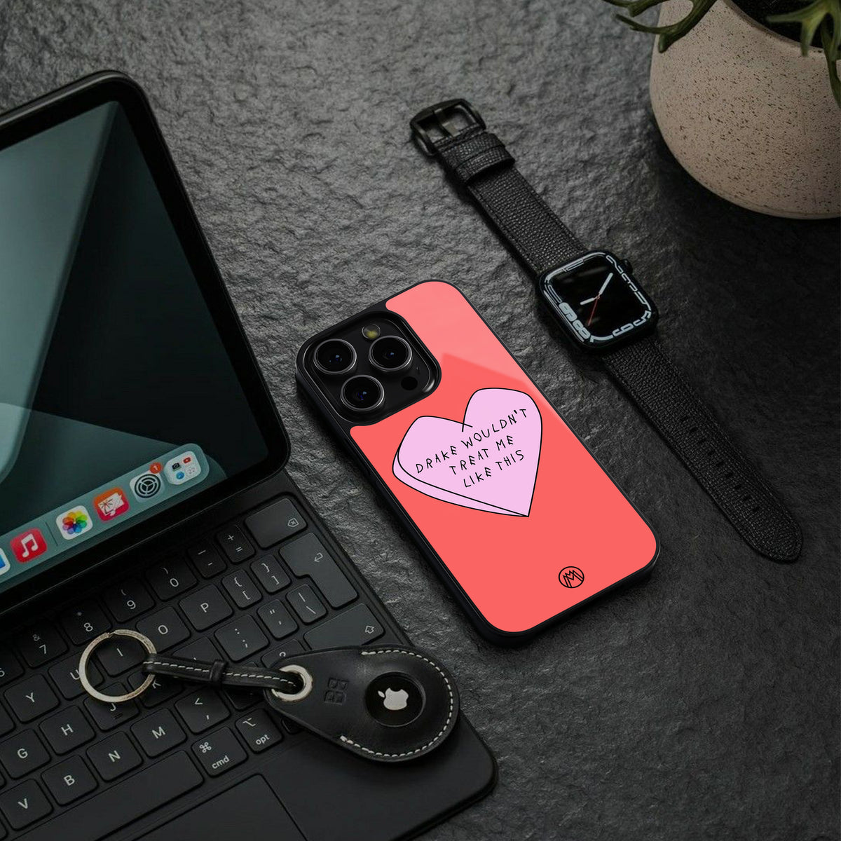 drake wouldn't treat me like this back phone cover | glass case for iphone 16 pro