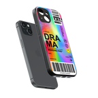 drama back phone cover | glass case for iphone 13 mini