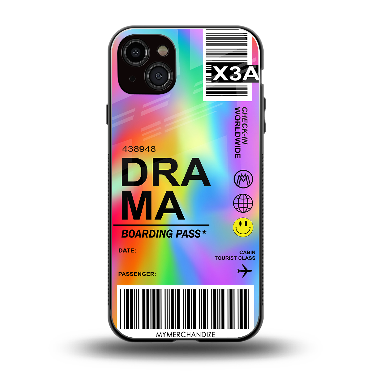 drama back phone cover | glass case for iphone 14 plus