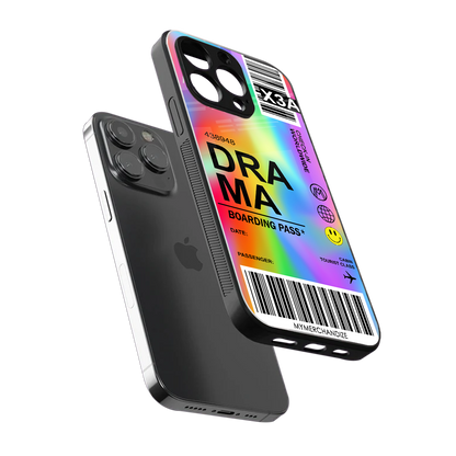 drama back phone cover | glass case for iphone 14 pro max