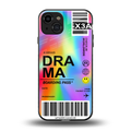 drama back phone cover | glass case for iphone 15