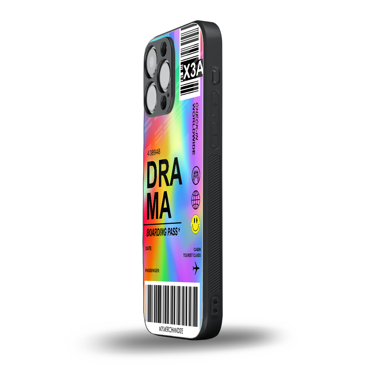 drama back phone cover | glass case for iphone 16 pro max