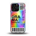 drama back phone cover | glass case for iphone 16 pro