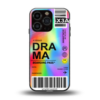 drama back phone cover | glass case for iphone 16 pro