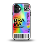 drama back phone cover | glass case for iphone 16
