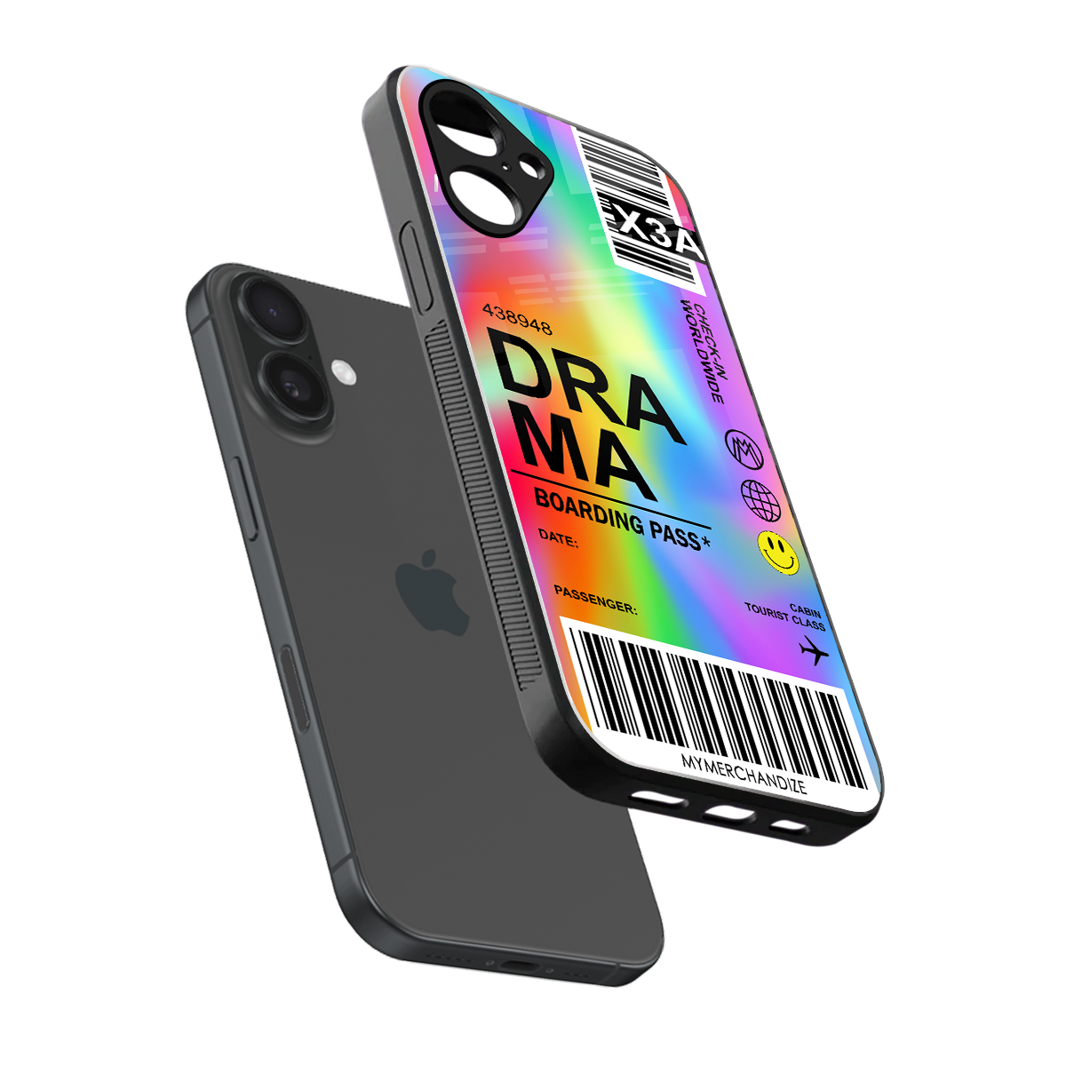 drama back phone cover | glass case for iphone 16