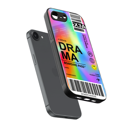 drama back phone cover | glass case for iphone 16e