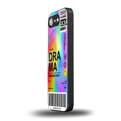 drama back phone cover | glass case for iphone 16e