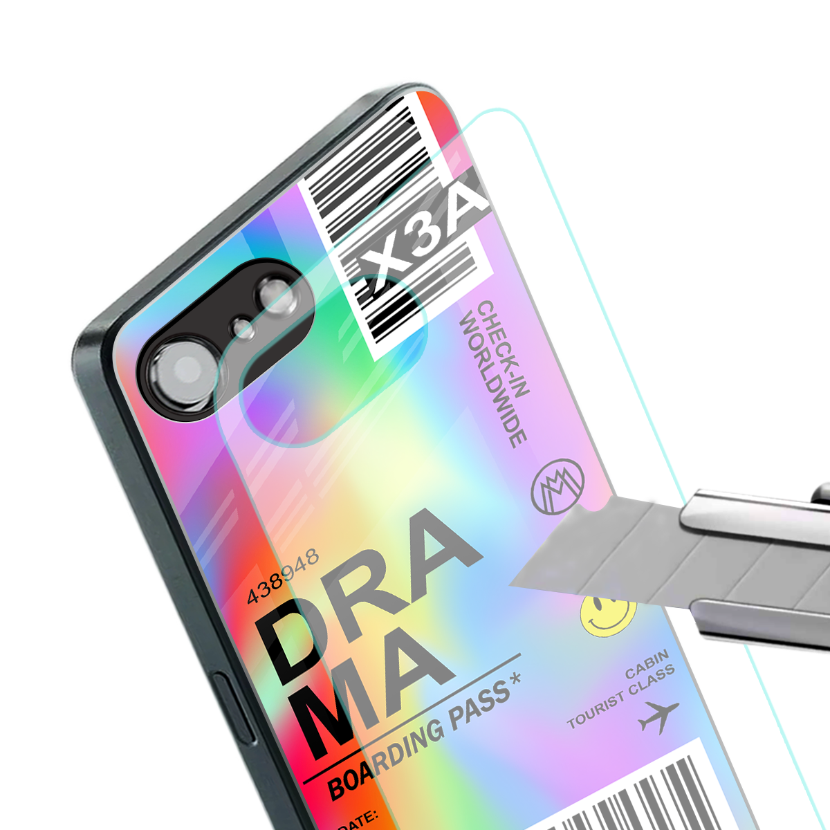drama back phone cover | glass case for iphone 16e