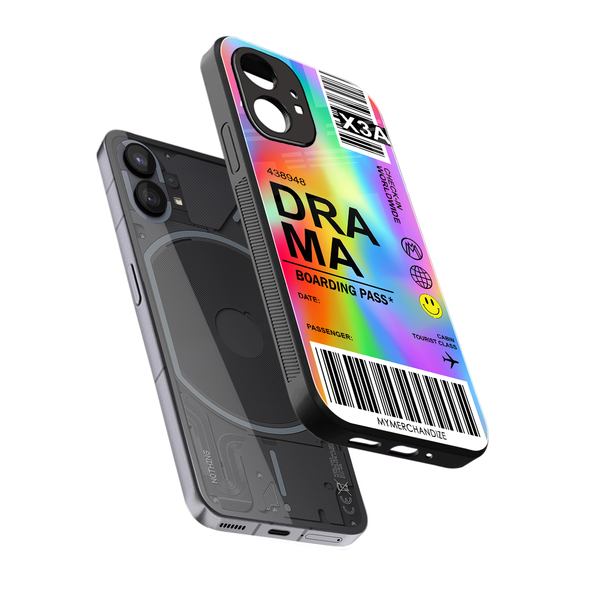 drama back phone cover | glass case for nothing phone 1