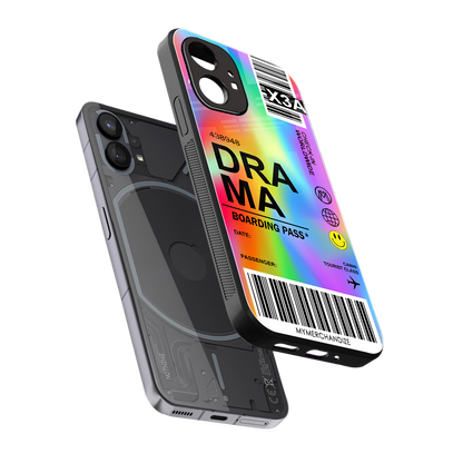 drama back phone cover | glass case for nothing phone 1