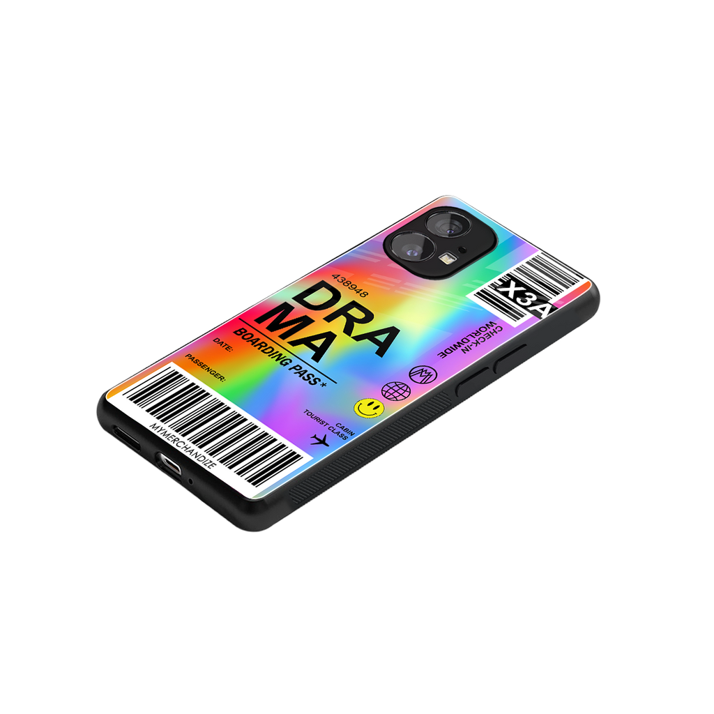 drama back phone cover | glass case for nothing phone 1
