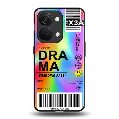 drama back phone cover | glass case for oneplus nord 3