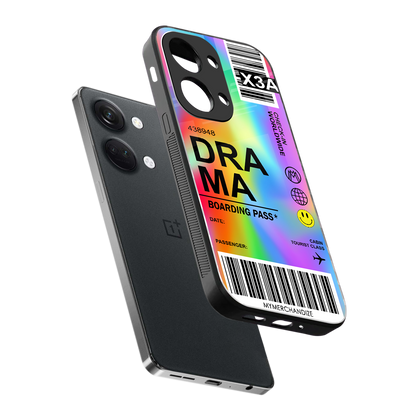 drama back phone cover | glass case for oneplus nord 3