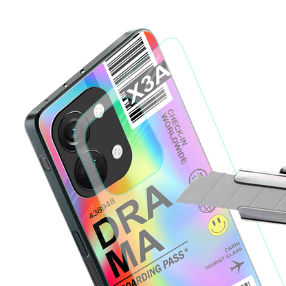 drama back phone cover | glass case for oneplus nord 3
