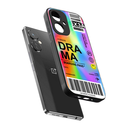 drama back phone cover | glass case for oneplus nord ce 3