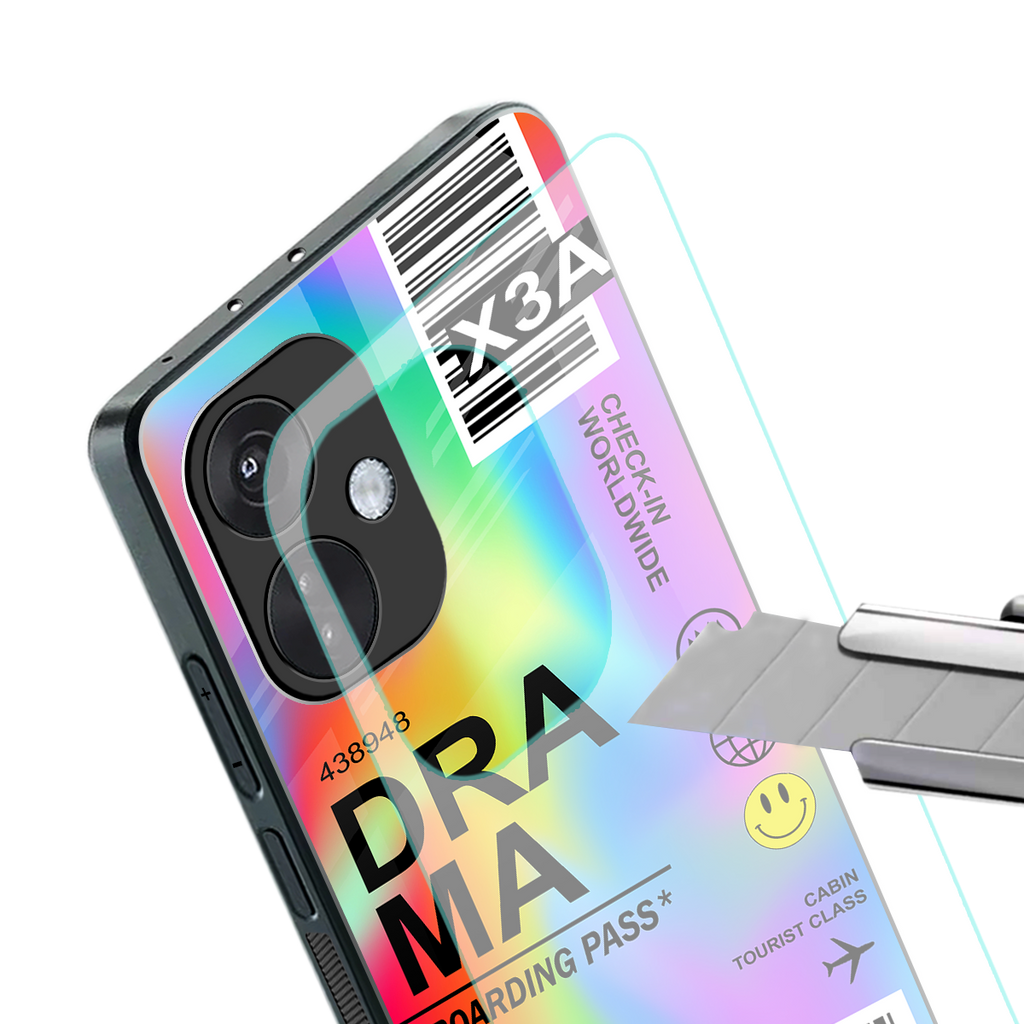 drama back phone cover | glass case for oneplus nord ce 3