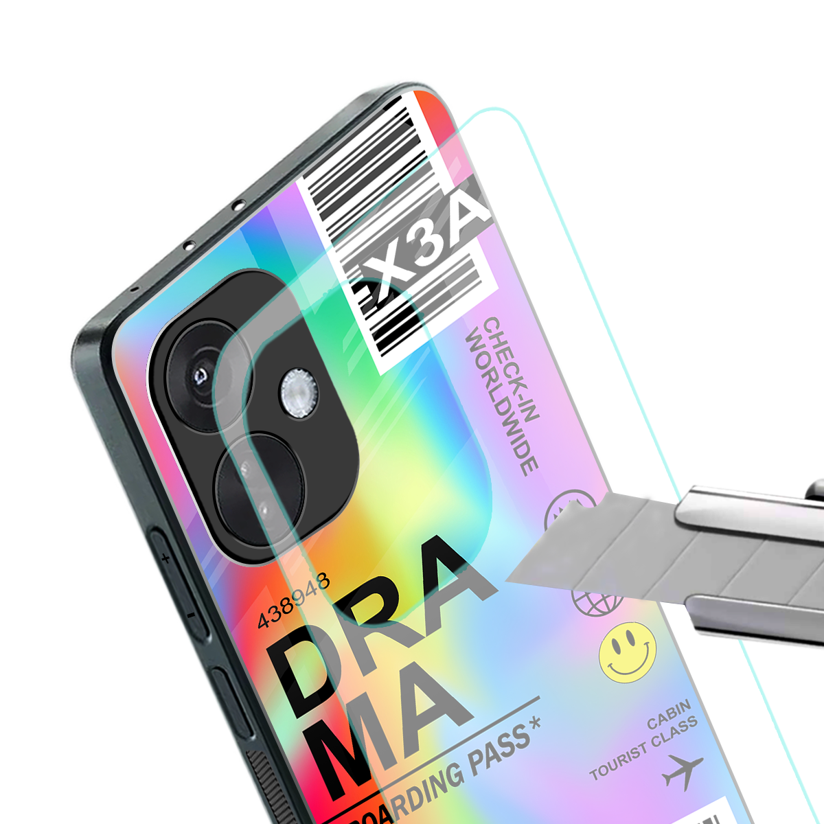 drama back phone cover | glass case for oneplus nord ce 3