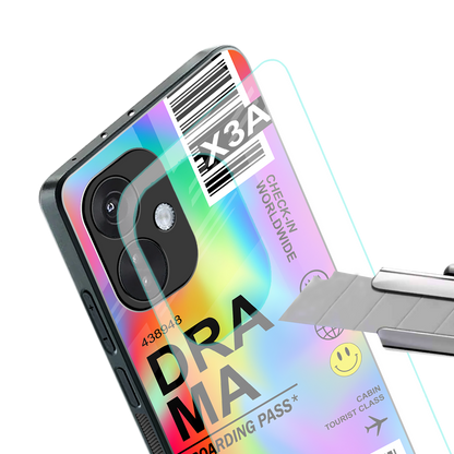 drama back phone cover | glass case for oneplus nord ce 3