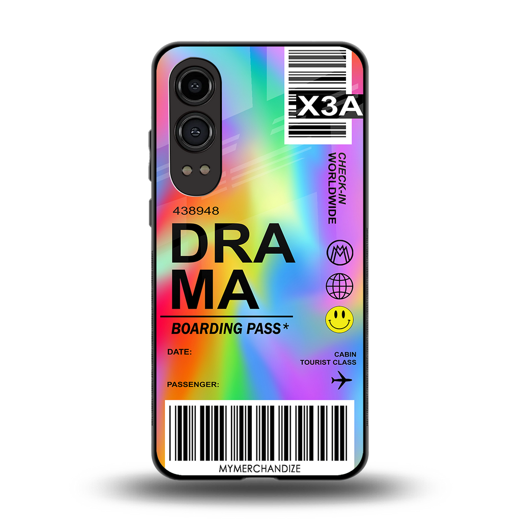 drama back phone cover | glass case for oneplus nord ce 4 lite