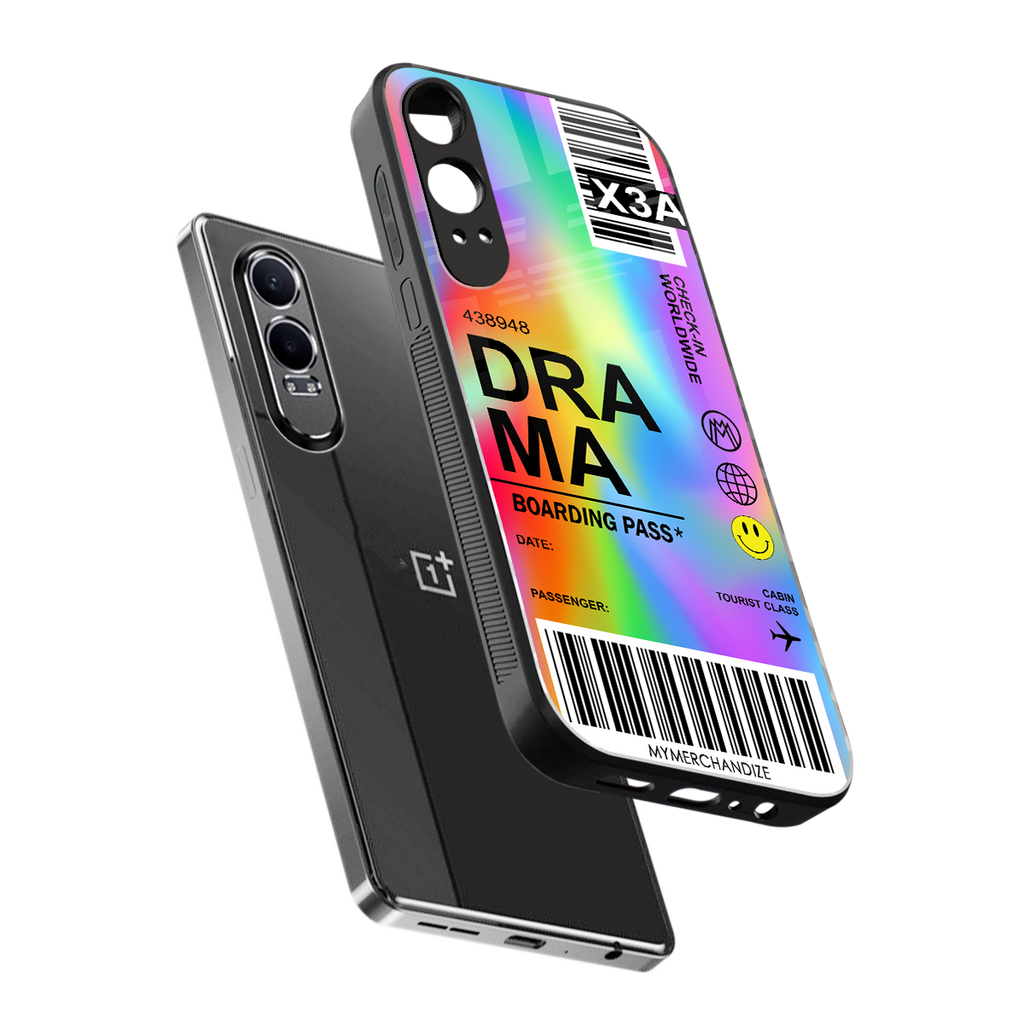 drama back phone cover | glass case for oneplus nord ce 4 lite
