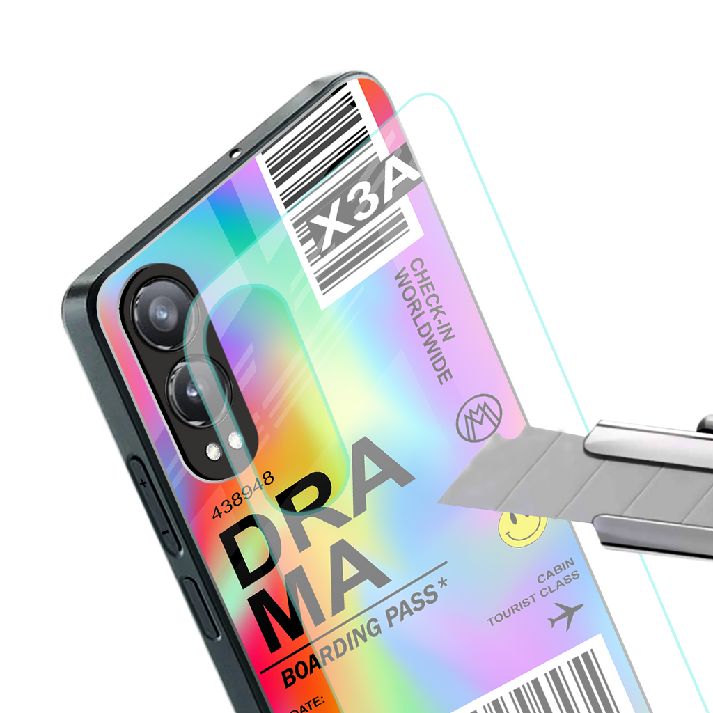 drama back phone cover | glass case for oneplus nord ce 4 lite
