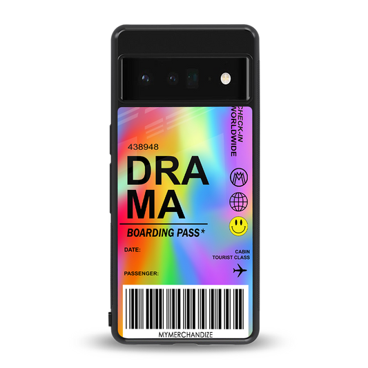 drama back phone cover | glass case for google pixel 6 pro