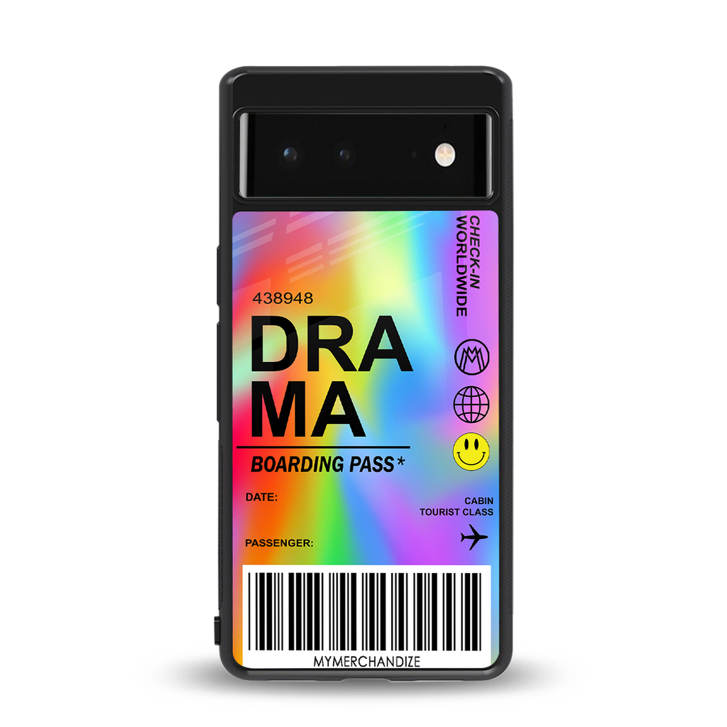 drama back phone cover | glass case for google pixel 6