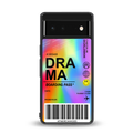 drama back phone cover | glass case for Google Pixel 6A