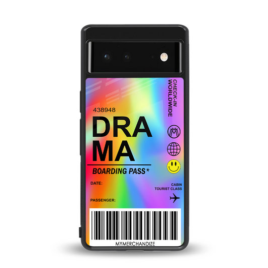 drama back phone cover | glass case for Google Pixel 6A