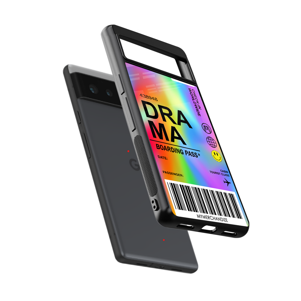 drama back phone cover | glass case for google pixel 6