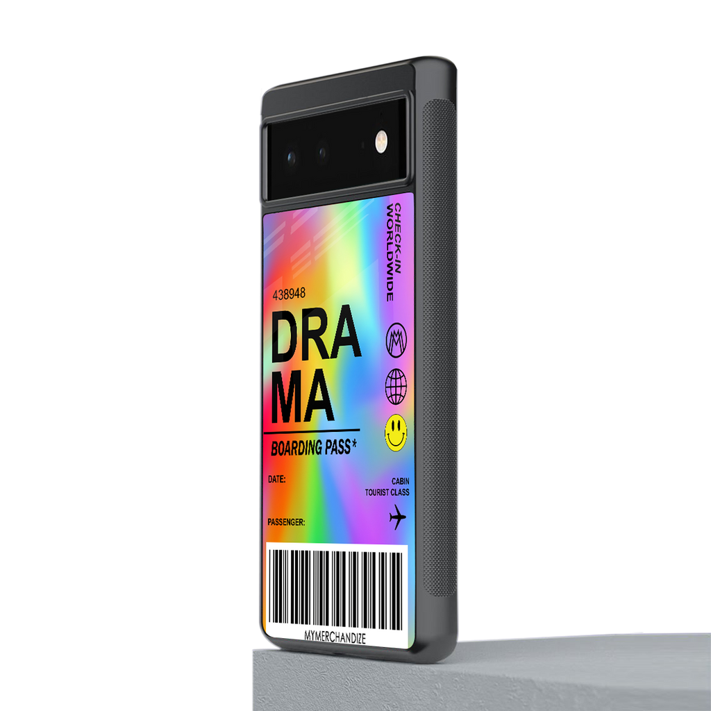 drama back phone cover | glass case for google pixel 6