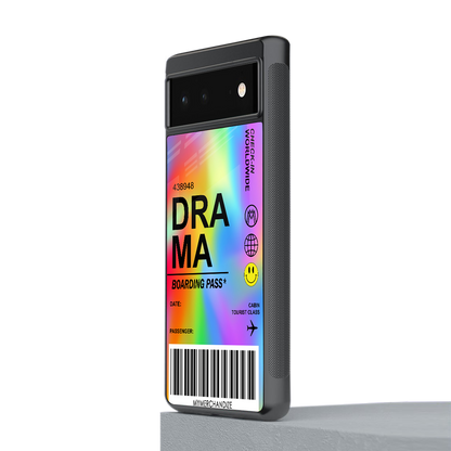 drama back phone cover | glass case for Google Pixel 6A