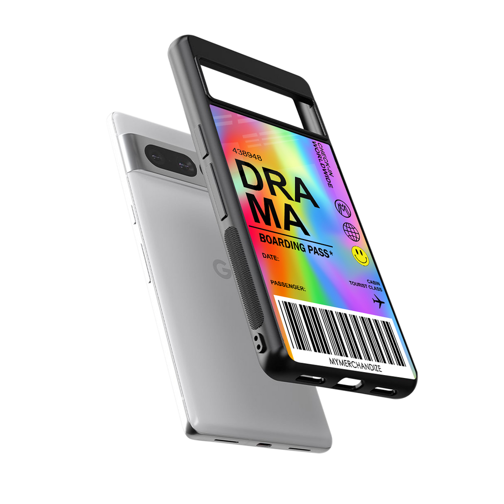 drama back phone cover | glass case for google pixel 7 pro
