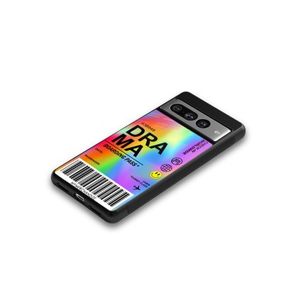 drama back phone cover | glass case for google pixel 7 pro